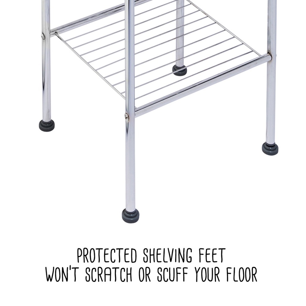 🎁 new - 6 Tier Chrome Bathroom Storage Shelving - Picture 6 of 6